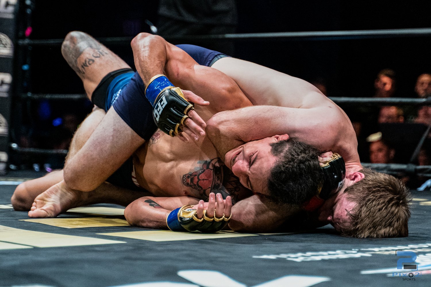 Las Vegas sports photography — MMA fight night inside the octagon in Las Vegas